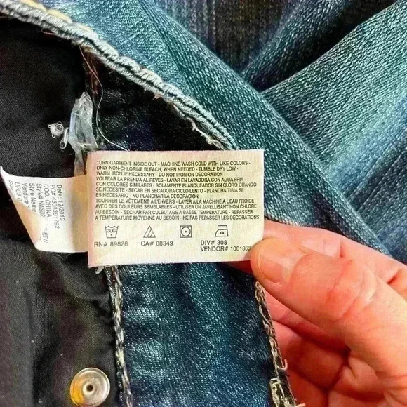 Nine West Jeans Date Night Fit Missy 8/29, EUC, Thick Stitch, Embroidered Pocket - Picture 13 of 14